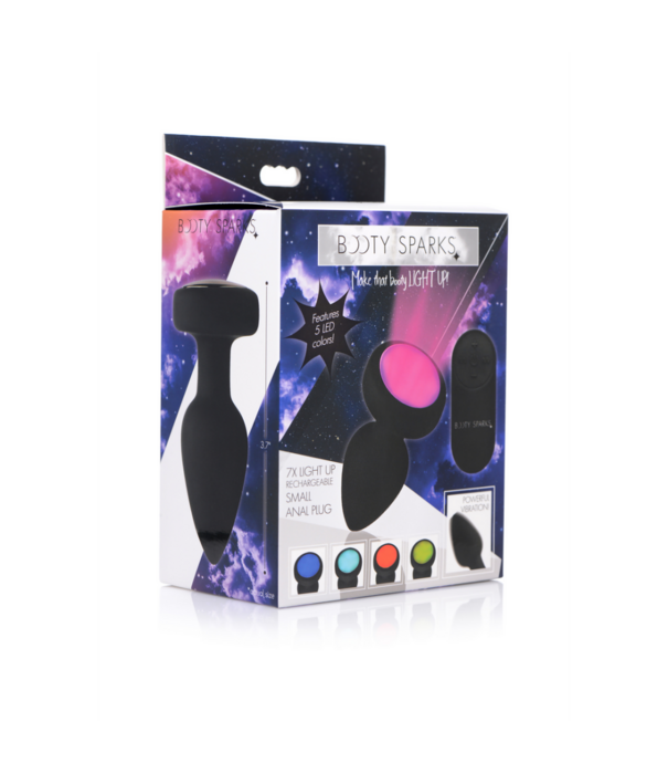 Siliconen Vibrerende LED Plug - Medium