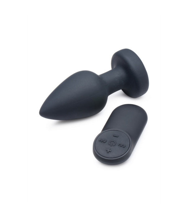 Siliconen Vibrerende LED Plug - Medium