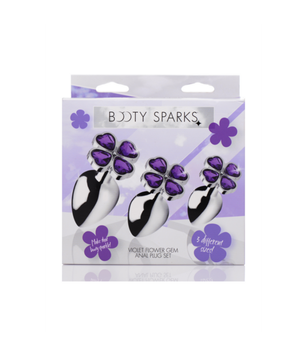 Violet Flower - Butt Plug Set - 3 Stuks