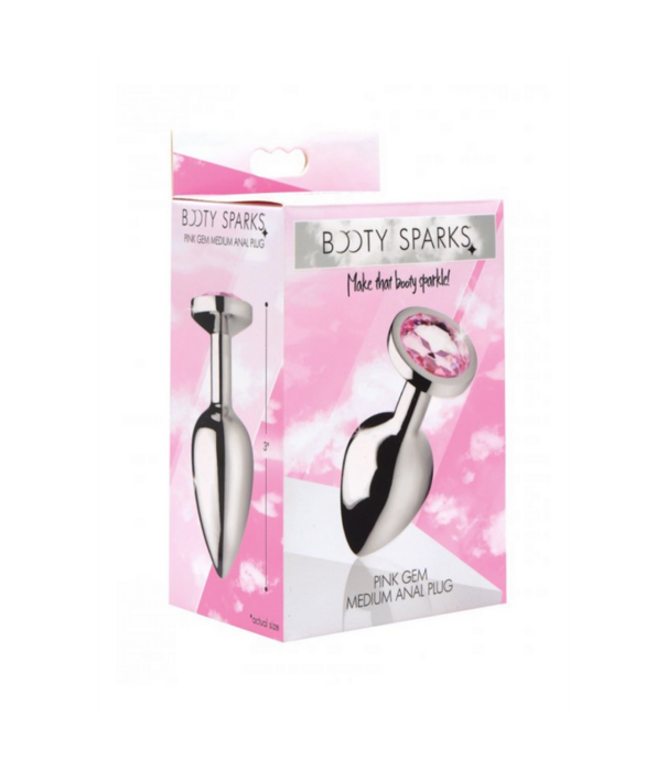 Roze Edelsteen - Butt Plug - Medium