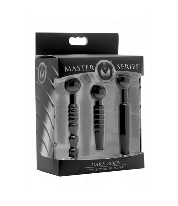 Donkere Stangen - 3 Delige Silicone Penis Plug Set