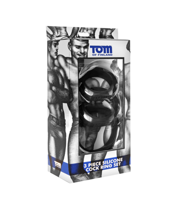 3-delige silicone cockring set