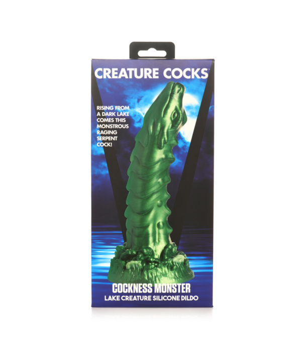 Cockness Monster - Lake Creature Silicone Dildo - Groen