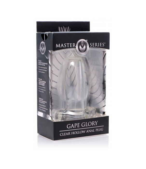 Gape Glory - Transparante Holle Anale Plug - Groot