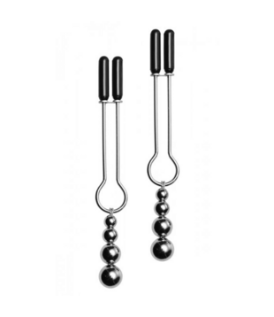 Decoratieve Tepelklemset met Drievoudige Kralen