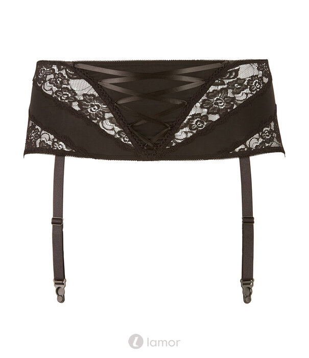 * COTTELLI  Jarretelgordel met Kant, Vetersluiting & Verstelbare Jarretels