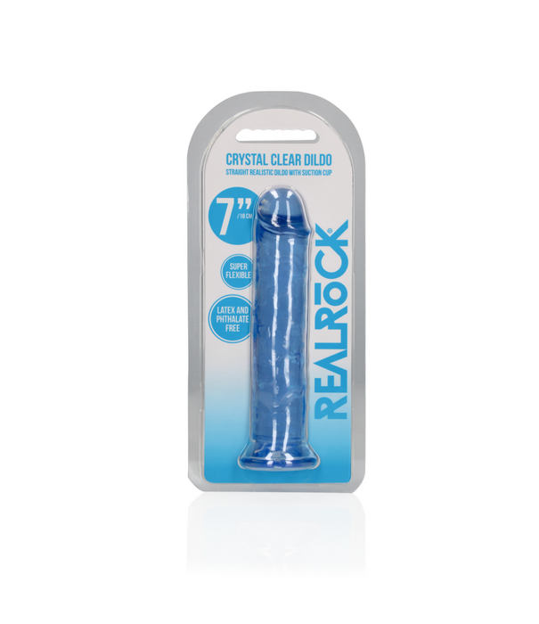 RealRock by Shots Rechtdoor Realistische Dildo met Zuignap - 7'' / 18