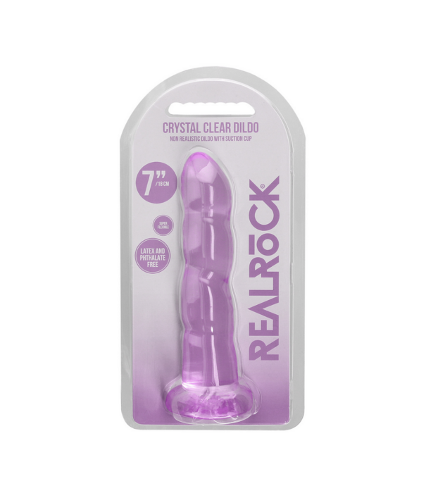 RealRock by Shots Niet-realistische Dildo met Zuignap - 7 / 17 cm