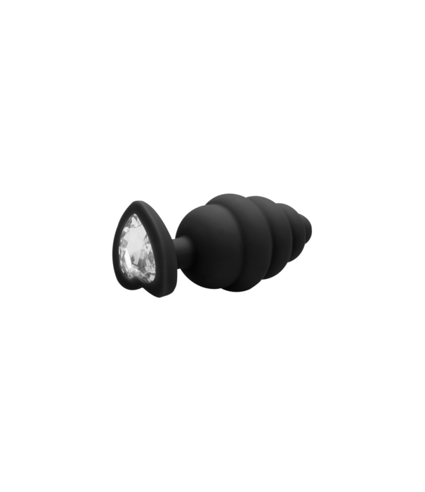 Ouch! by Shots Geribbelde Diamant Hart Plug - Regular