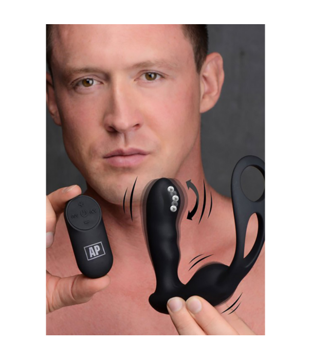 Melk- en Vibrerende Prostaatmassager + Harnas met 7 Snelheden