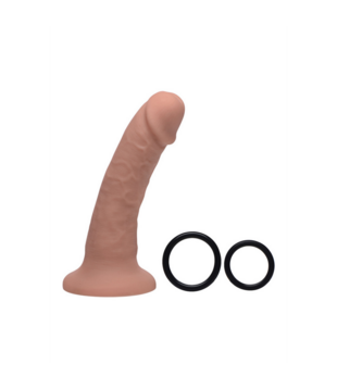 Seducer - Siliconen Dildo met Harness - 7 / 18 cm