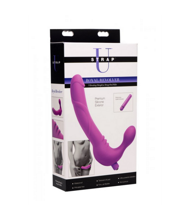 Royal Rider - Vibrerende Siliconen Strapless Strap-On