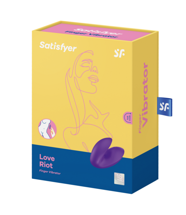 Satisfyer Love Riot - Vinger Vibrator - Paars