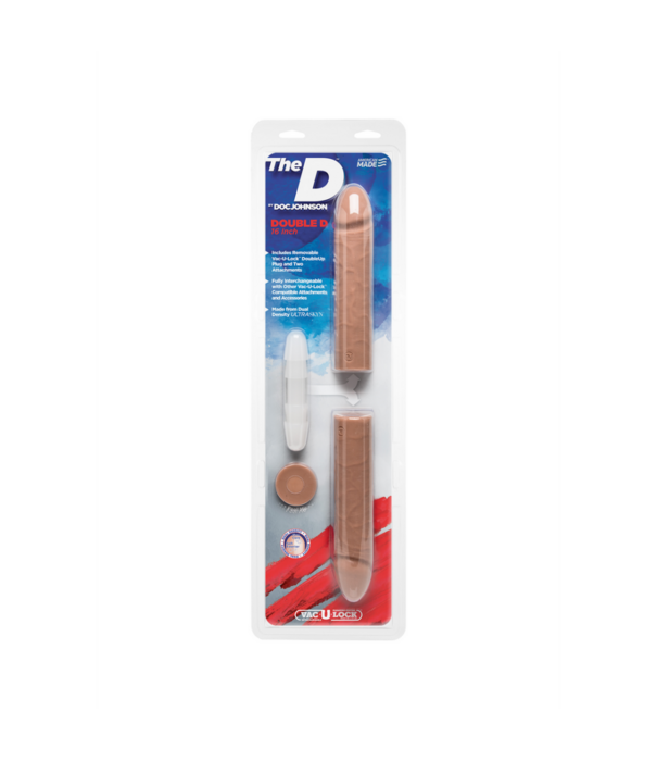 Doc Johnson Double D - Realistic Double ULTRASKYN Dildo - 16 / 40 cm