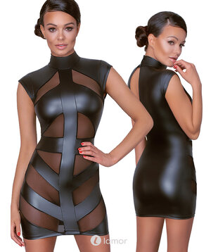 Mattlook mini jurk met powernet inzet, CC2717905