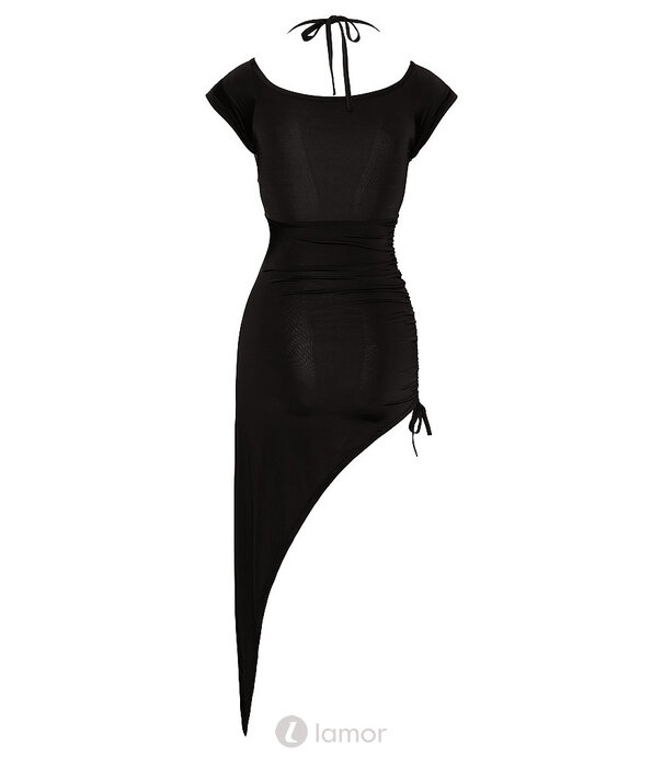 * COTTELLI  Cottelli PARTY lang asymmetrisch jurk met ringdecolleté