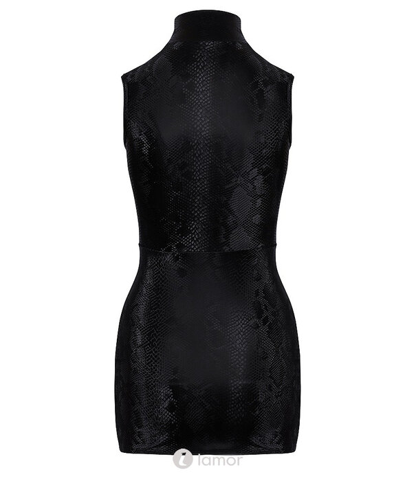 * COTTELLI  Cottelli PARTY mini-jurk met slangenprint en voorrits