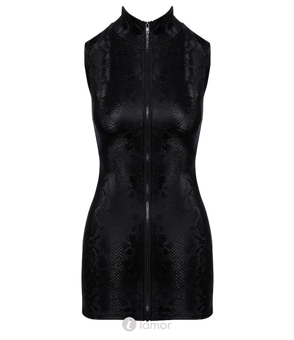 * COTTELLI  Cottelli PARTY mini-jurk met slangenprint en voorrits