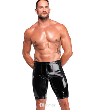 PVC bikershort  met 3-slider rits, H094