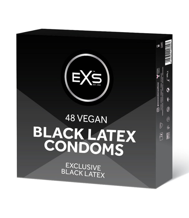 EXS EXS Black Latex - Condooms - 48 Stuks