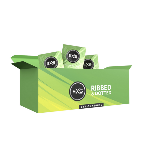 EXS EXS 3 in 1 - Ribbed, Dotted en Flared - Condooms - 144 Stuks