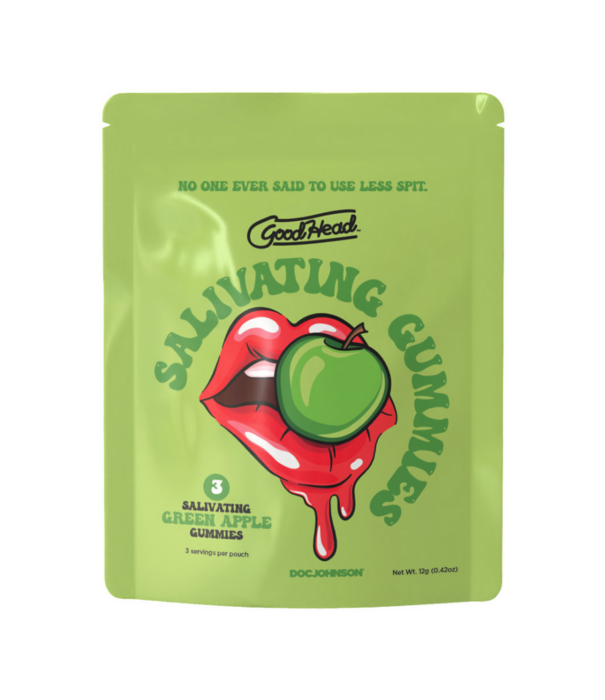 Doc Johnson Speekselopwekkende Gummies - 24 stuks display - 12 gr - Groene Appel