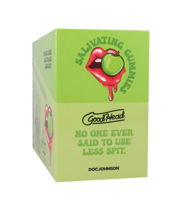 Doc Johnson Speekselopwekkende Gummies - 24 stuks display - 12 gr - Groene Appel