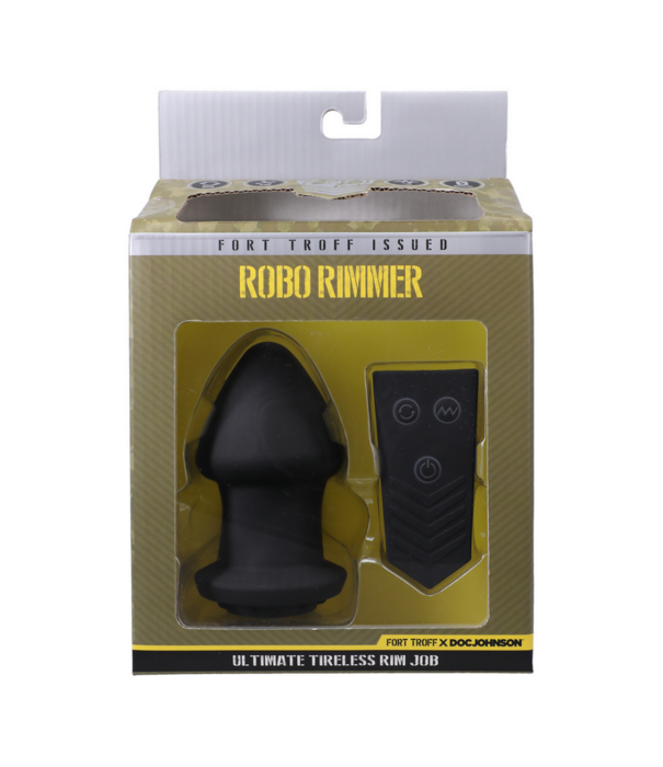 Doc Johnson Robo Rimmer X - Vibrerende Plug - Zwart