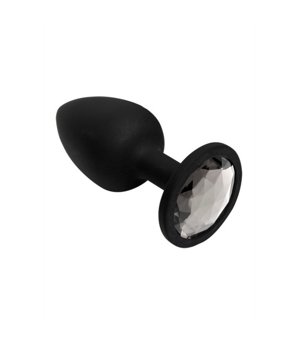 Doc Johnson Booty Bling - Spade Butt Plug - Klein