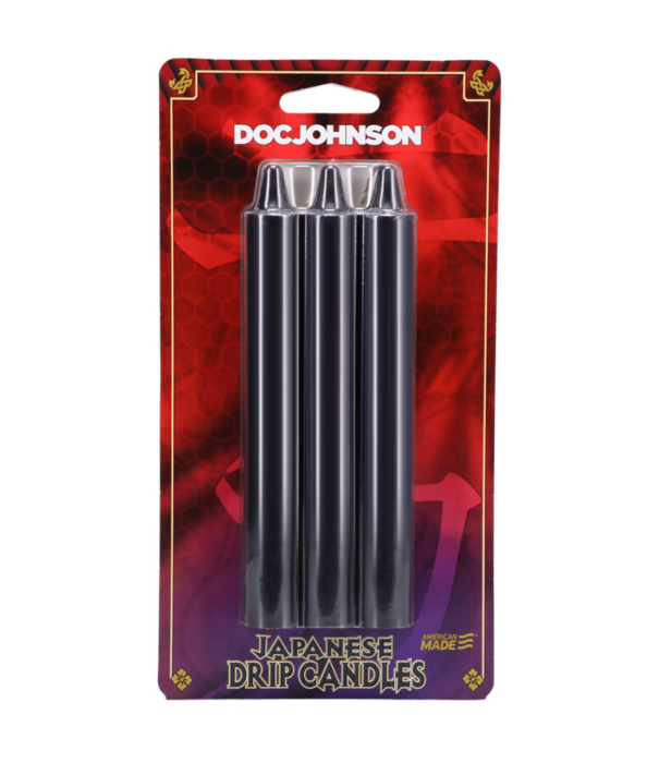 Doc Johnson Japanse Drip Kaarsen - Zwart