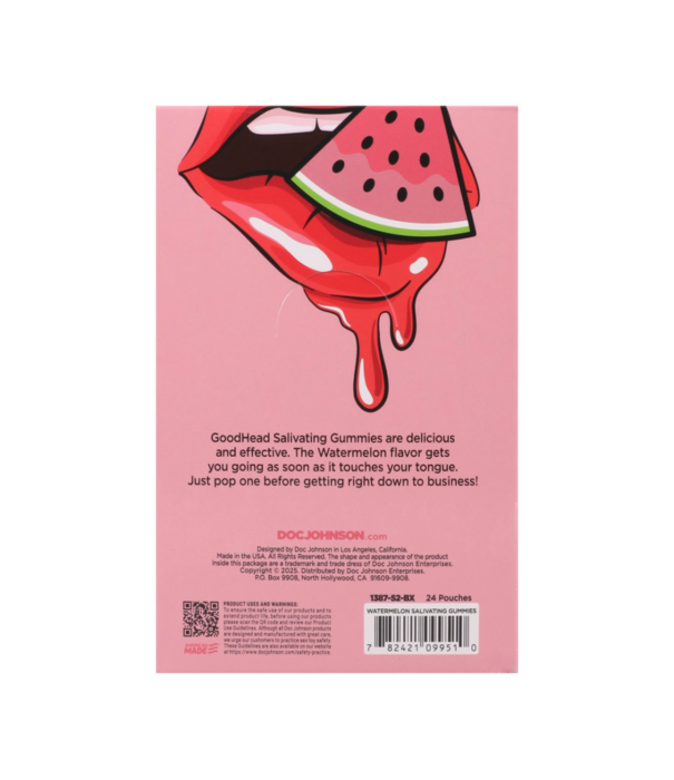 Doc Johnson Sappige Gummies - 24 ct display - 12 gr - Watermeloen