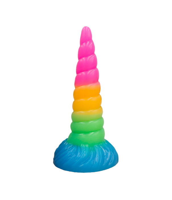 Doc Johnson Fantasy Fuckers - Hemelse Eenhoorn Hoorn - Glow in the Dark - Multicolor