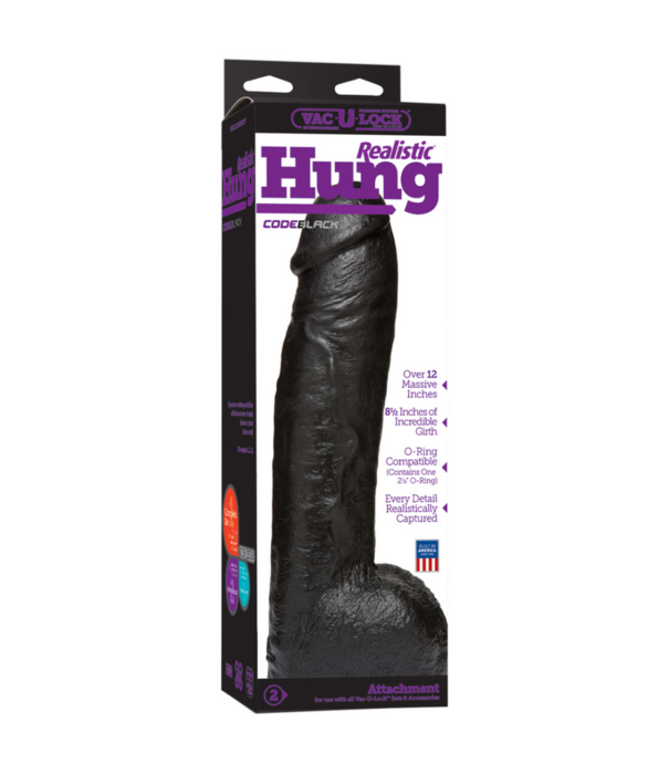 Doc Johnson CodeBlack - Realistic Dildo - 12 / 30 cm