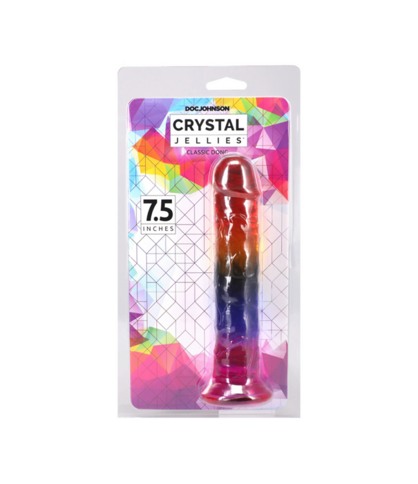 Doc Johnson Classic Dong - 7,5 / 19,7 cm - Regenboog