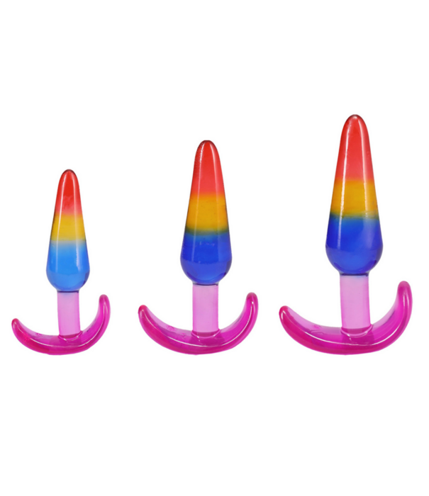 Doc Johnson Anal Trainer Set - S/M/L - Regenboog