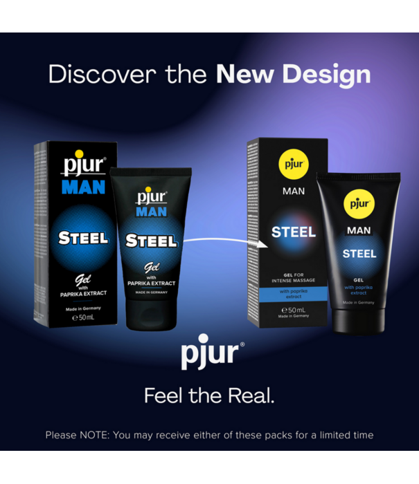 Pjur MAN Steel - Gel for Intense Massage - 1.7 fl oz / 50 ml