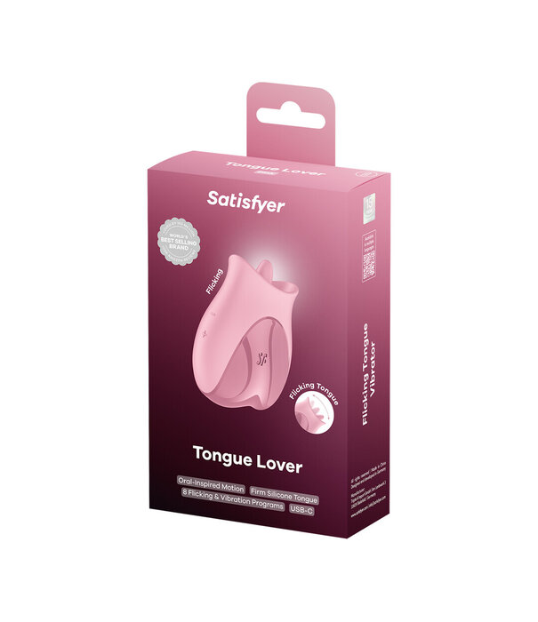 Satisfyer Tongue Lover - Flikkerende Tong Vibrator - Roze