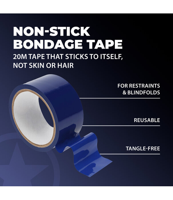 Ouch! by Shots PVC Niet-Plakband - 20 m - Marineblauw