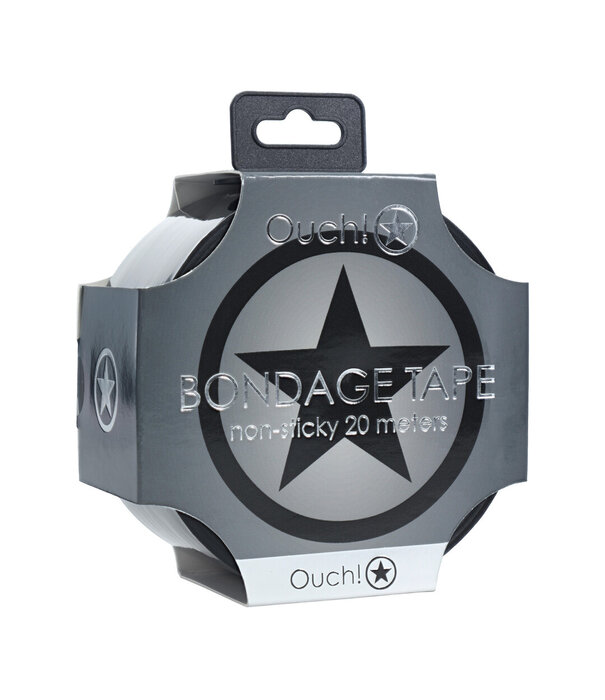 Ouch! by Shots PVC Niet-Plakband - 20 m - Zwart