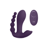 Kata - Pulse Wave  Vibrerende Dubbele Penetratie Vibrator - Paars