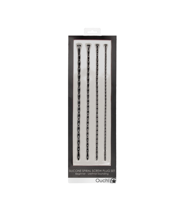 Ouch! by Shots Siliconen Spiraalschroef Plug Set Beginners