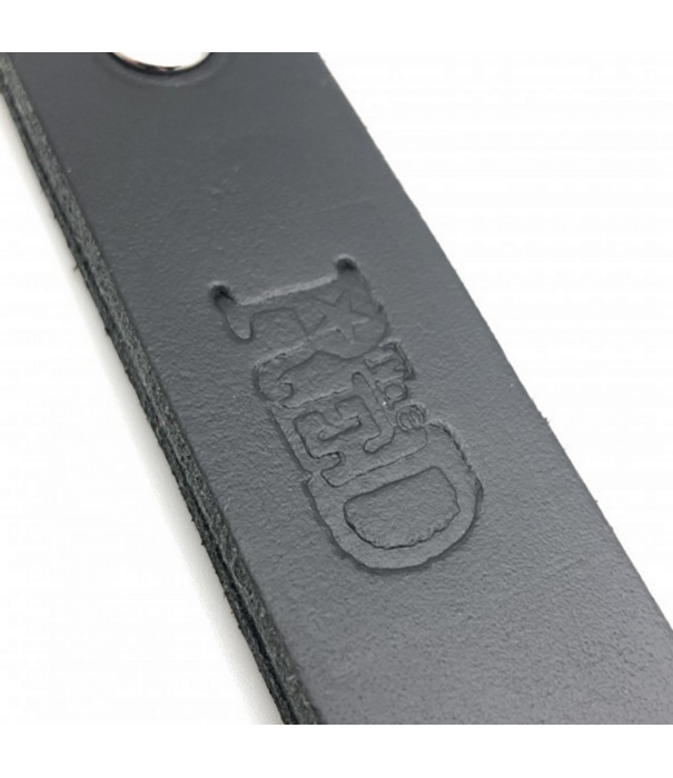 Red Leather Leren Peddel met 3 Lussen - 39,5 cm - Zwart