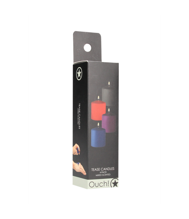 Ouch! by Shots Tease Candles - Mix - 4 Stuks - Multicolor