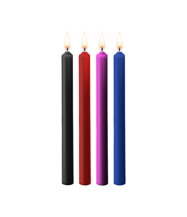 Ouch! by Shots Teasing Wax Kaarsen - 4 Stuks - Groot - Multicolor