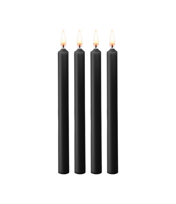 Ouch! by Shots Plagen Wax Kaarsen - 4 Stuks - Groot - Zwart