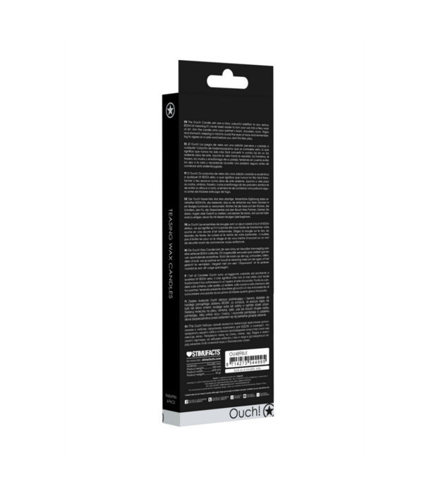 Ouch! by Shots Plagen Wax Kaarsen - 4 Stuks - Groot - Zwart