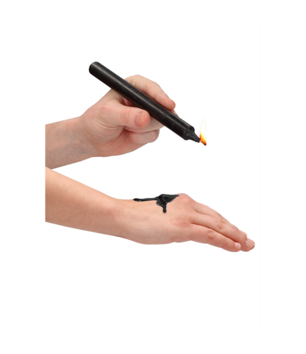 Ouch! by Shots Plagen Wax Kaarsen - 4 Stuks - Groot - Zwart