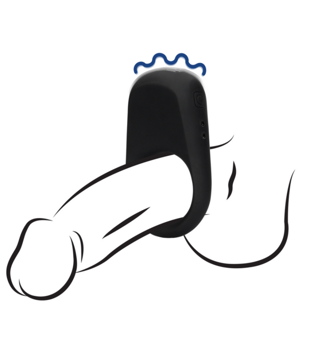 Loveline by Shots Vibrerende Cockring - Dropzwart