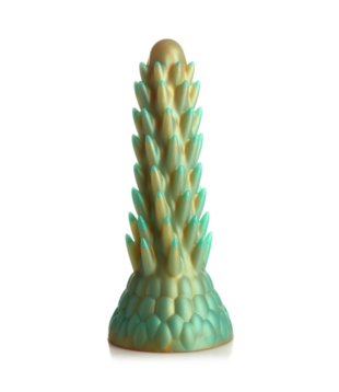 Stegosaurus - Stekelige Reptiel Silicone Dildo - Groen