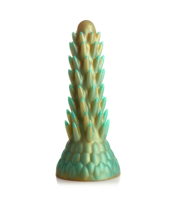 Stegosaurus - Stekelige Reptiel Silicone Dildo - Groen